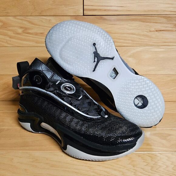 Air Jordan XXXVI 36 Jayson Tatum SZ 10 Mustang Black Metallic Silver DV5265-001 - Picture 3 of 12